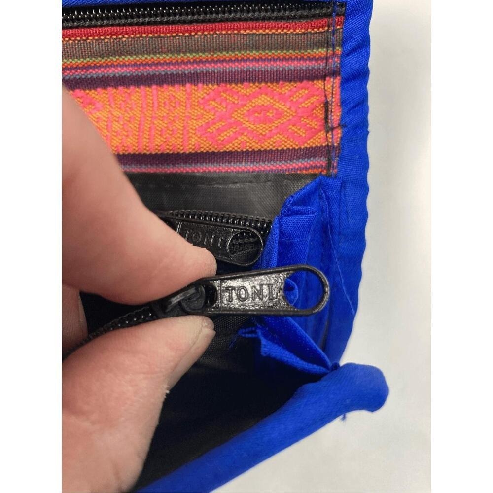 Handwoven Bhutanese Wristlet Wallet  Artisan Clutch with Zipper Compartments | M - Picture 10 of 10